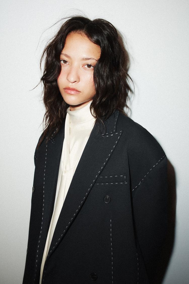 Meravant Midnight Stitch Blazer