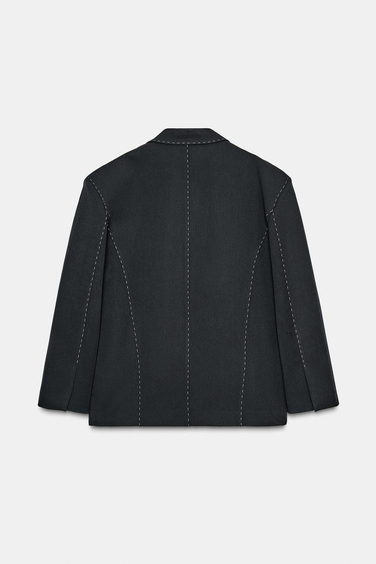Meravant Midnight Stitch Blazer