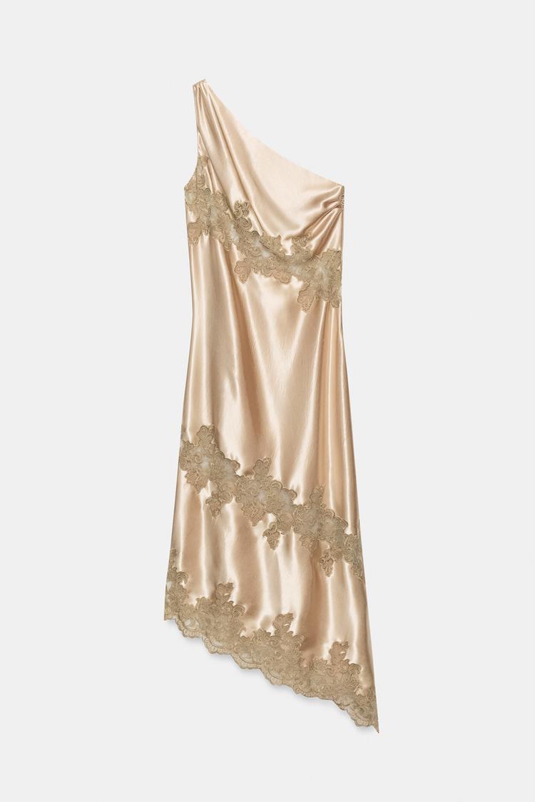 Elaris Satin Lace Midi