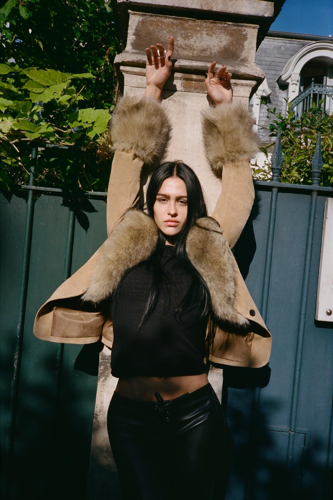 Sophie Camel Fur Coat