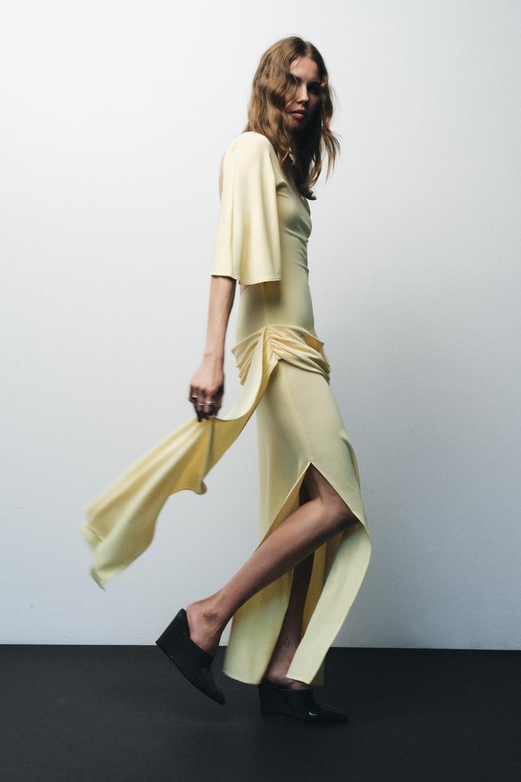 Meravant Celeste Drape Dress