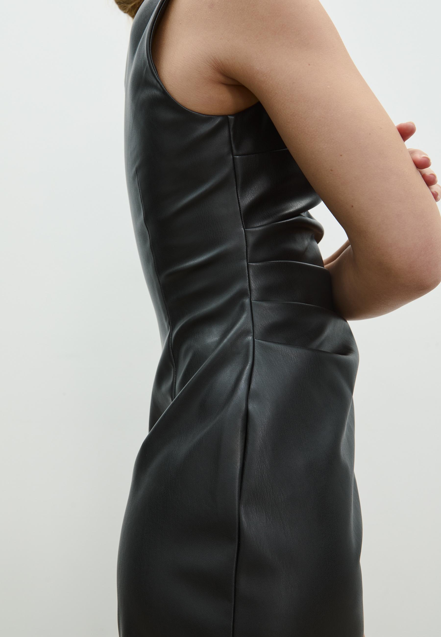 Meravant Faux Leather Dress