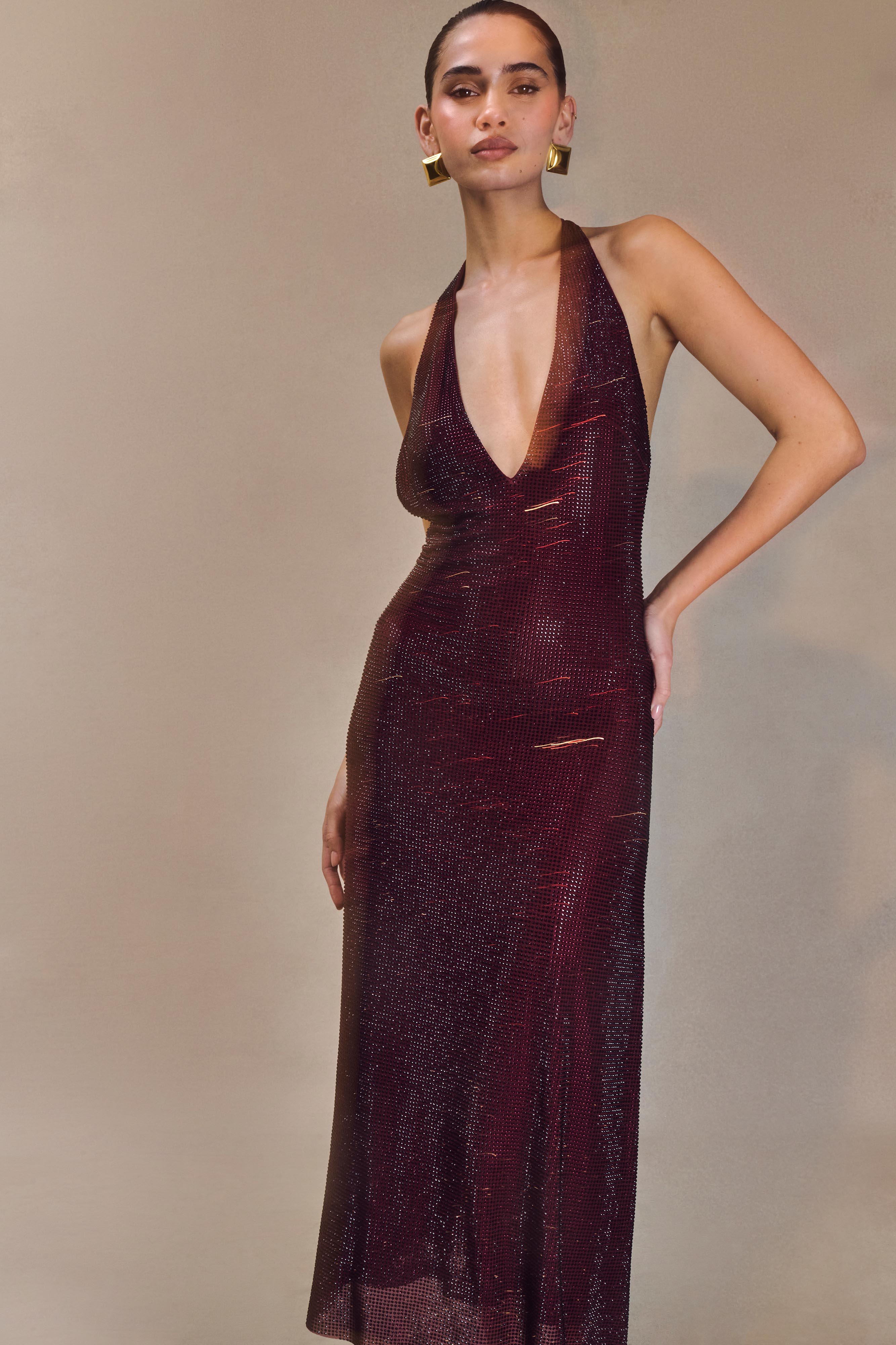 Velvet Ember Gown