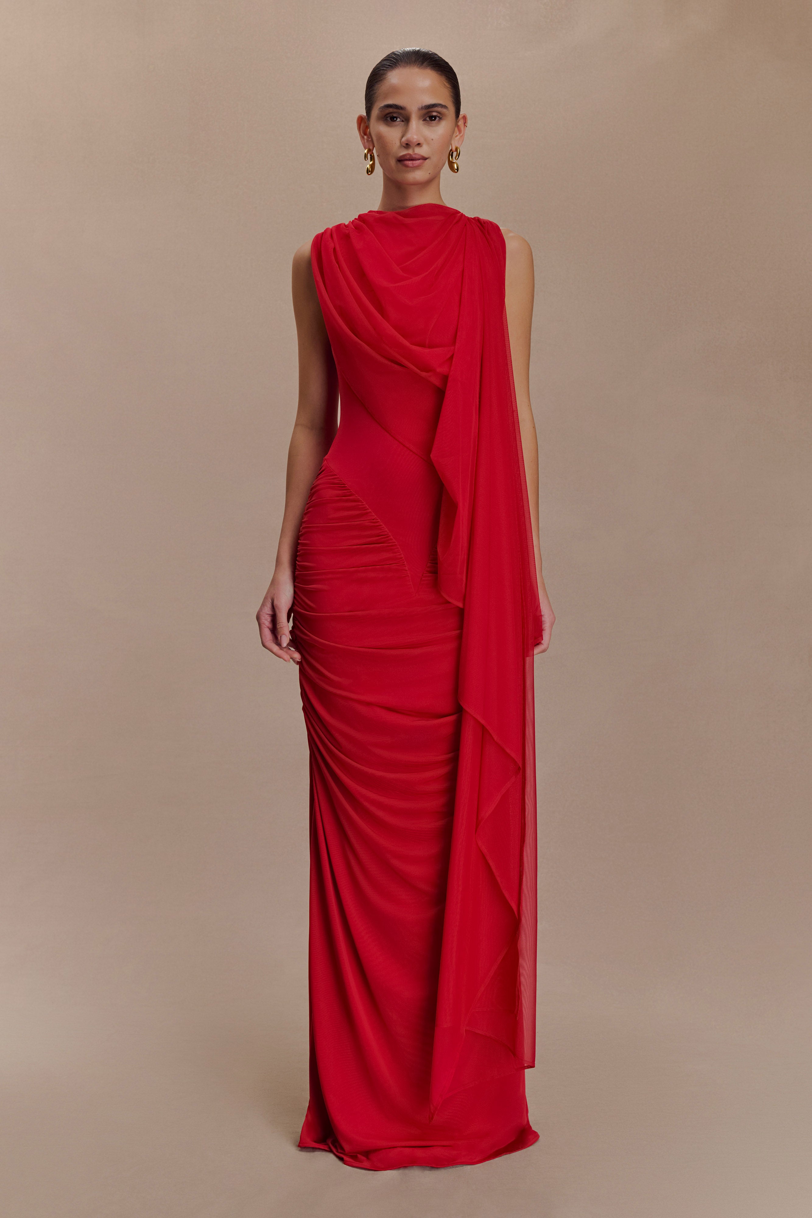 Ella Draped Maxi Dress