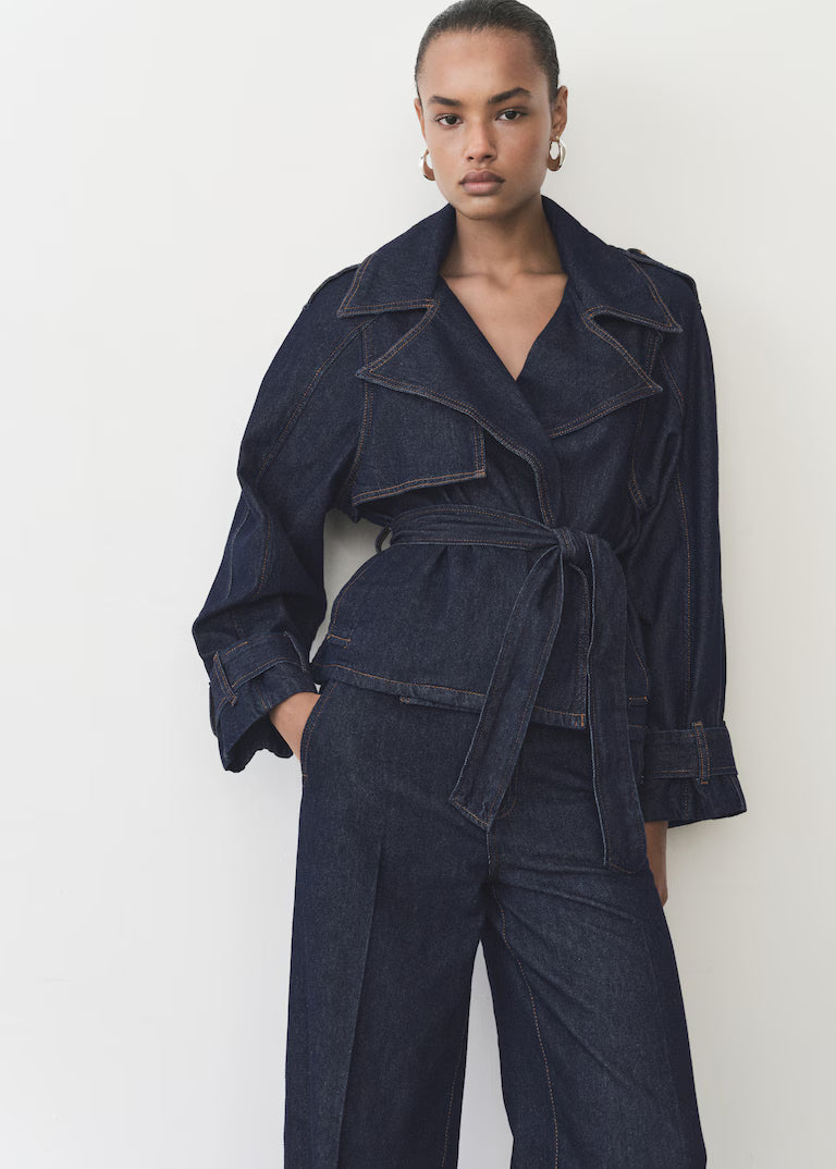 Frostline Denim Trench