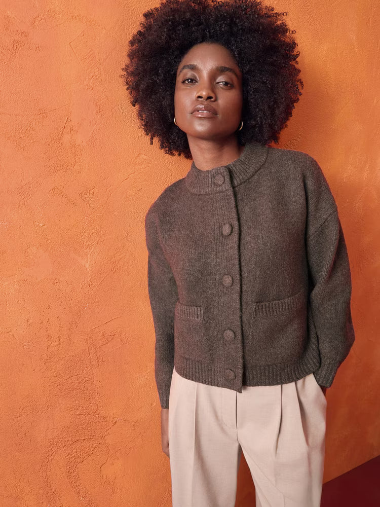 Meravant Knitted Bomber Cardigan