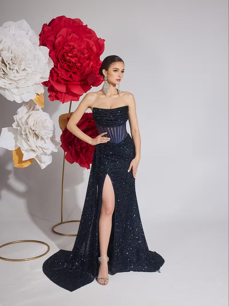 Scarlet Stardust Gown