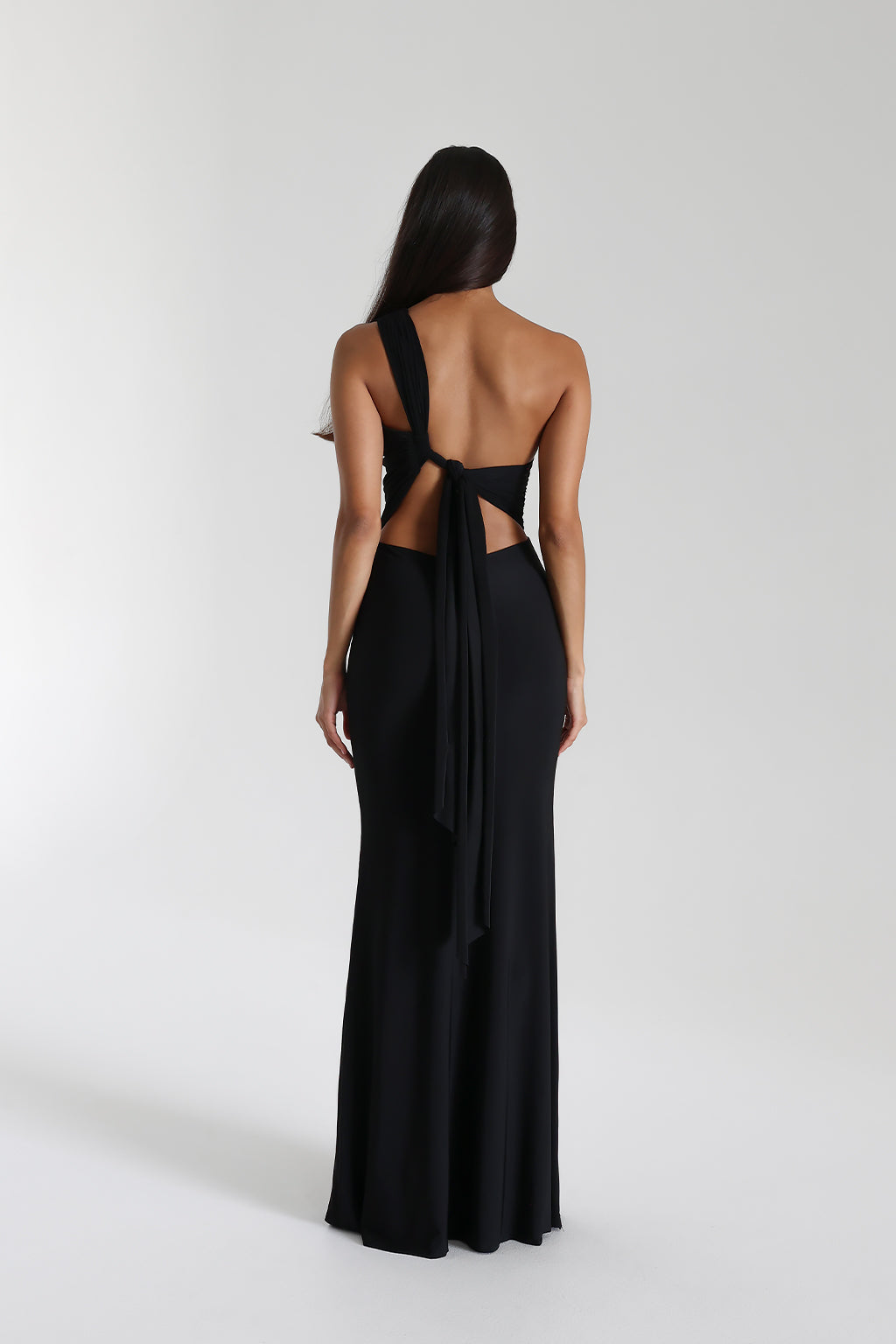 Seraya One-Shoulder Gown