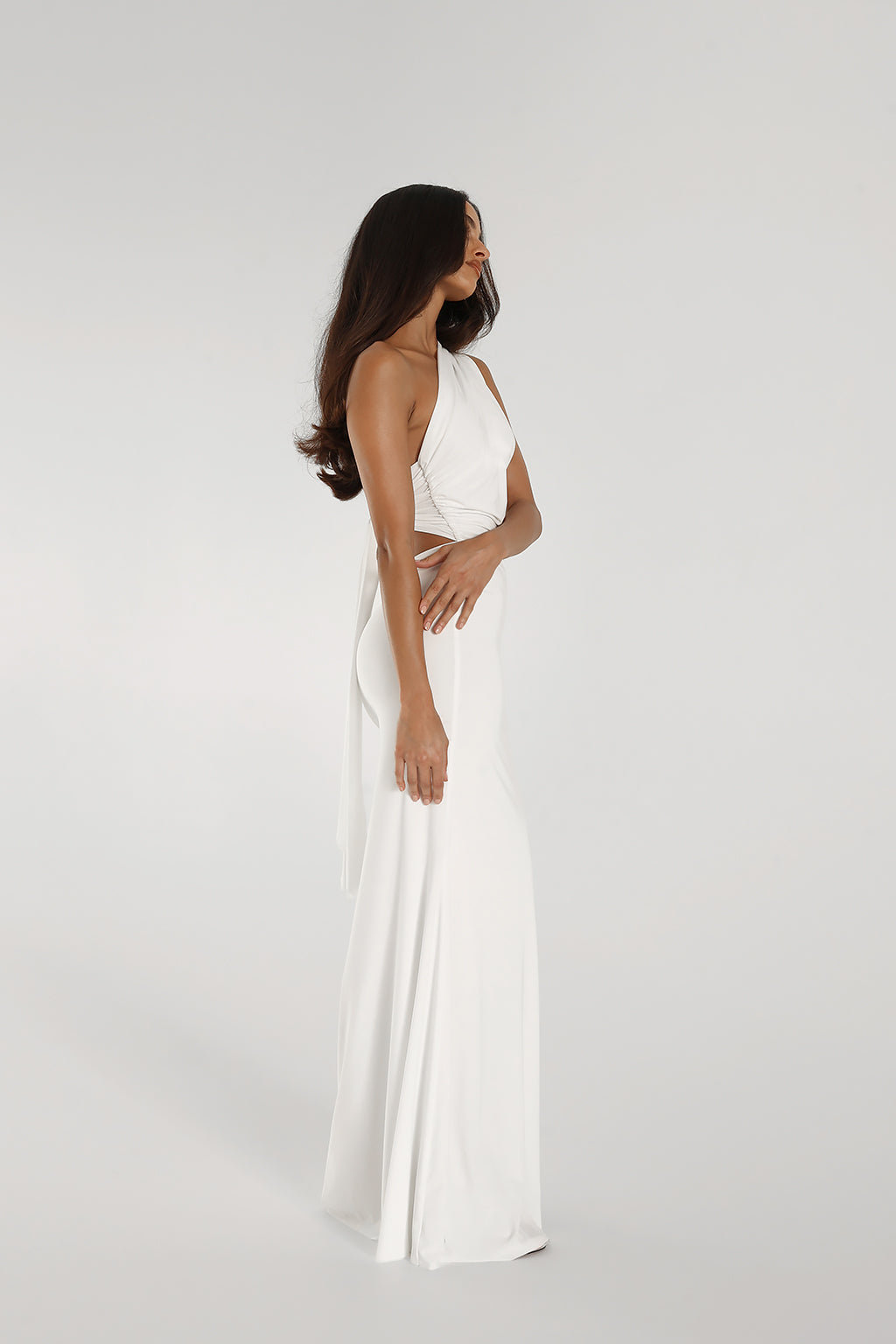 Seraya One-Shoulder Gown