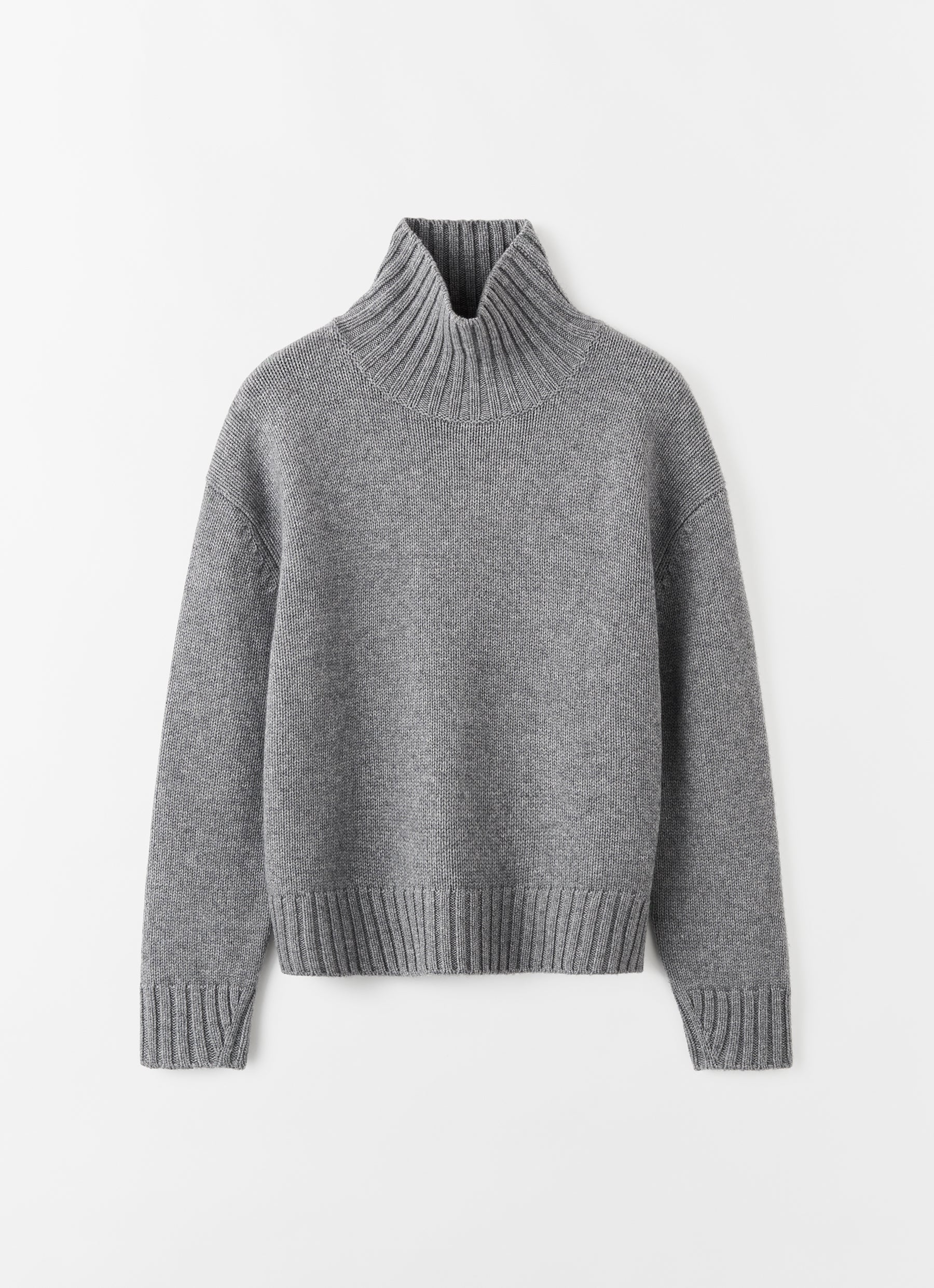 Meravant Grey Turtleneck Sweater