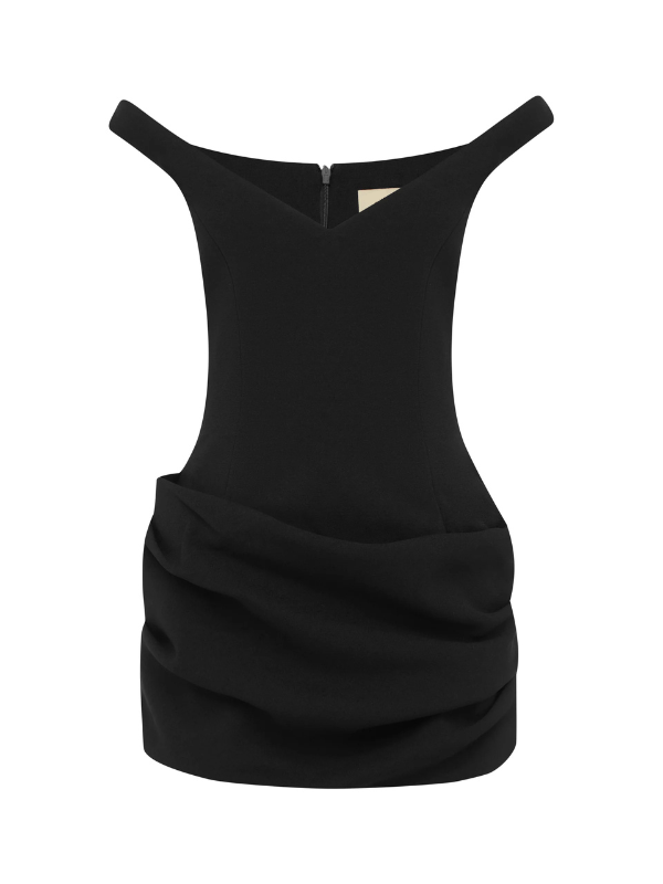 Midnight Sculpted Mini Dress