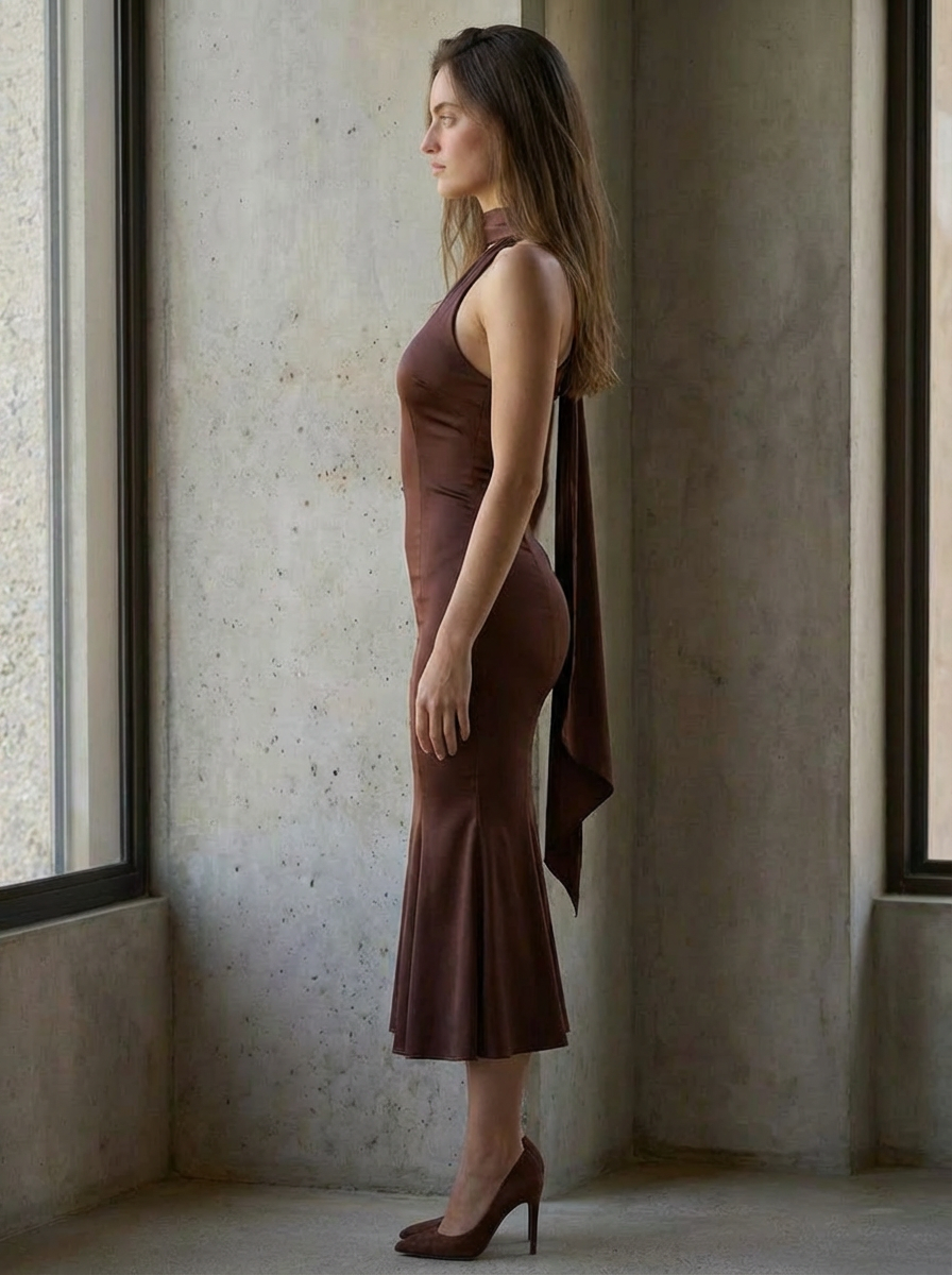Amelia Satin Midi