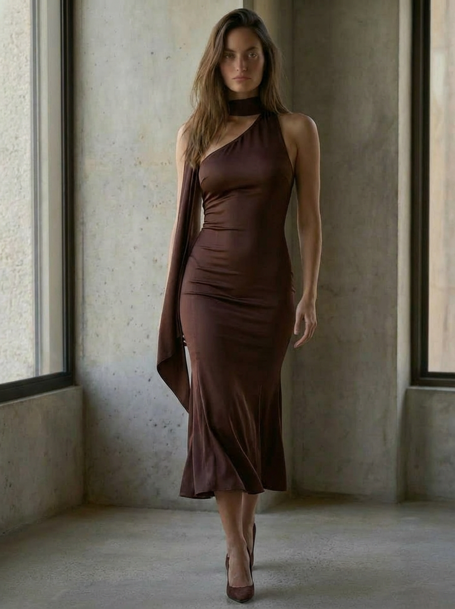 Amelia Satin Midi