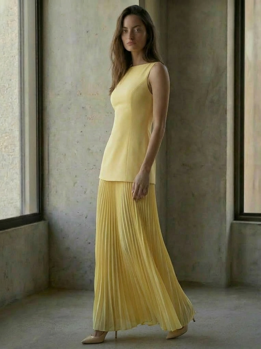 Charlotte Pleated Maxi