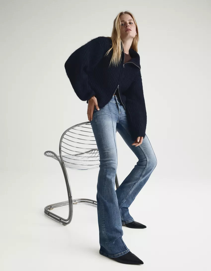 Low Rise Bootcut Jeans