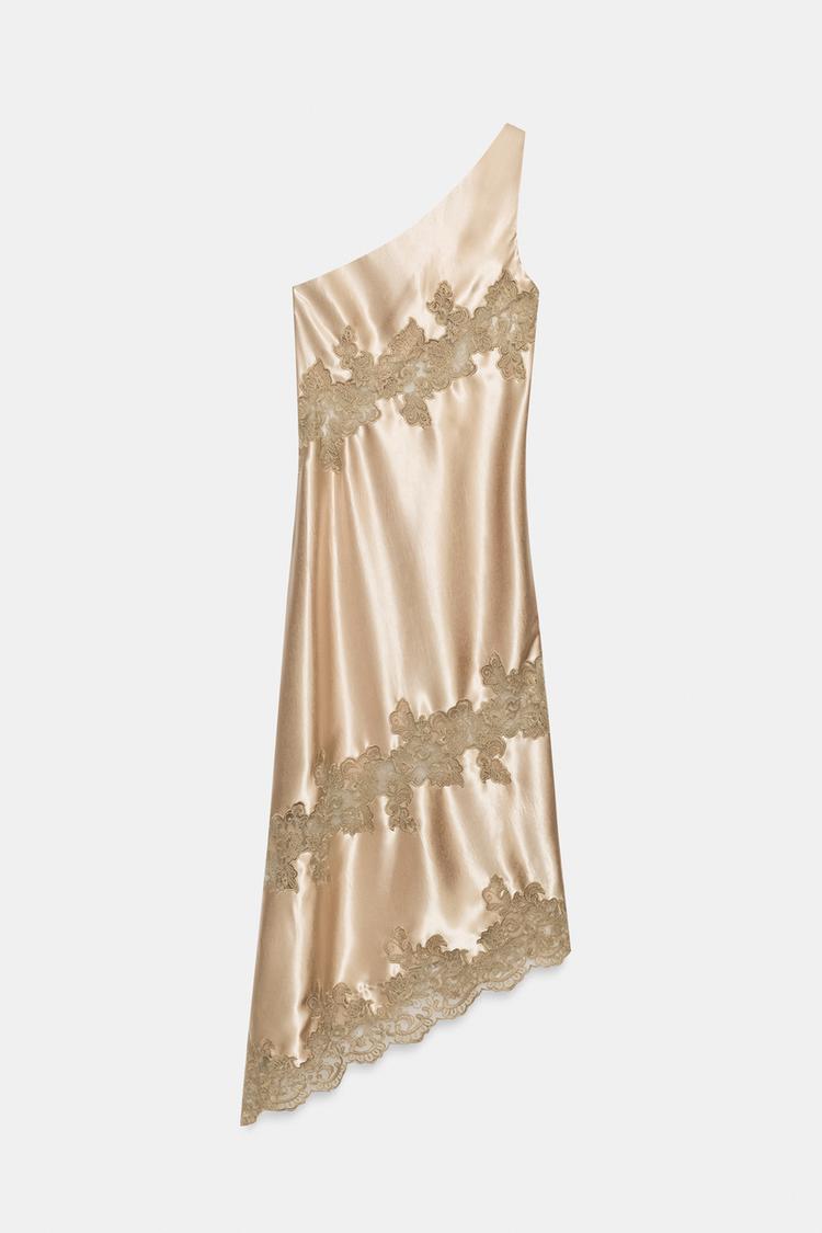 Elaris Satin Lace Midi