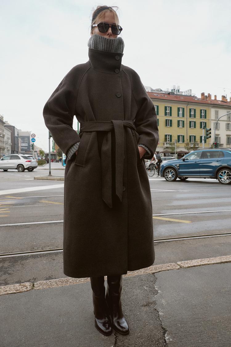 Coffee Brown Belted Maxi
