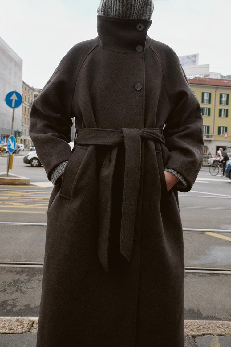 Coffee Brown Belted Maxi