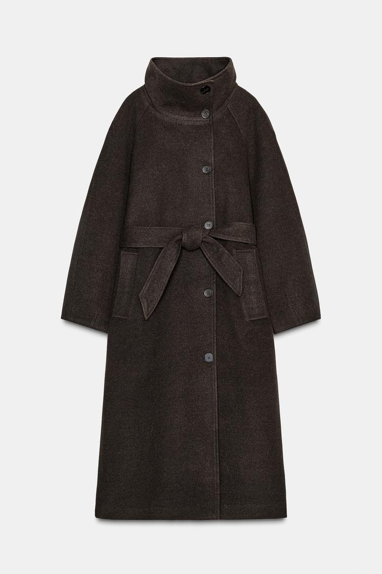 Coffee Brown Belted Maxi