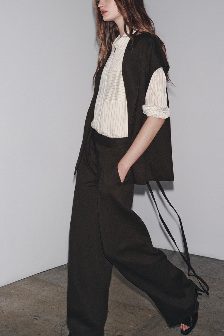 Meravant Chestnut Linen Trousers