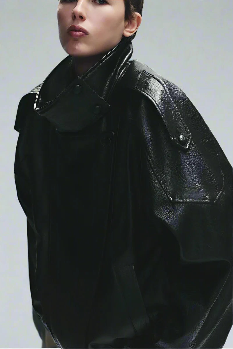 Meravant Midnight Leather Jacket