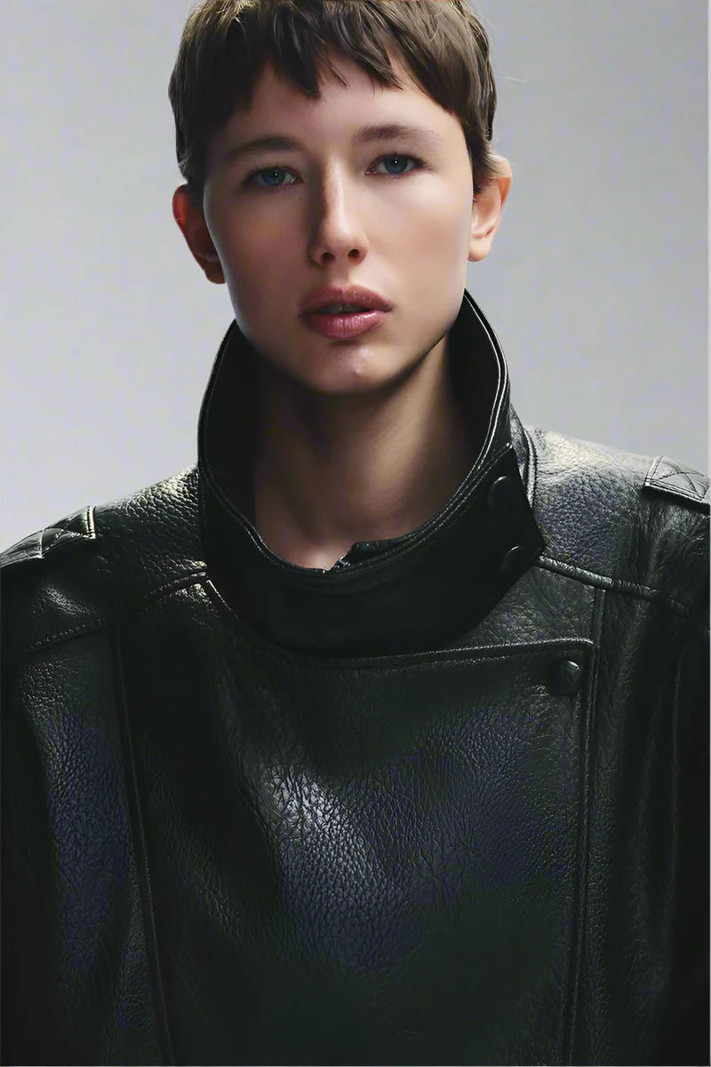 Meravant Midnight Leather Jacket