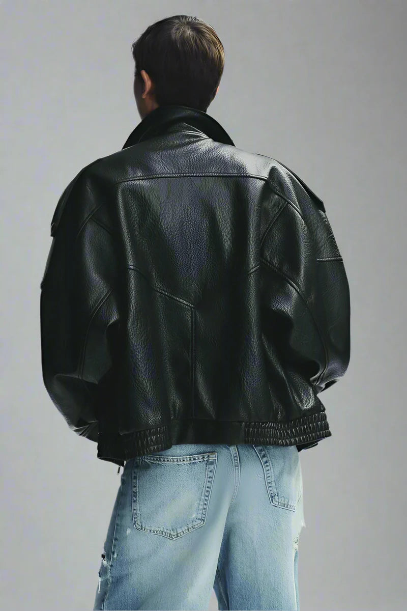 Meravant Midnight Leather Jacket