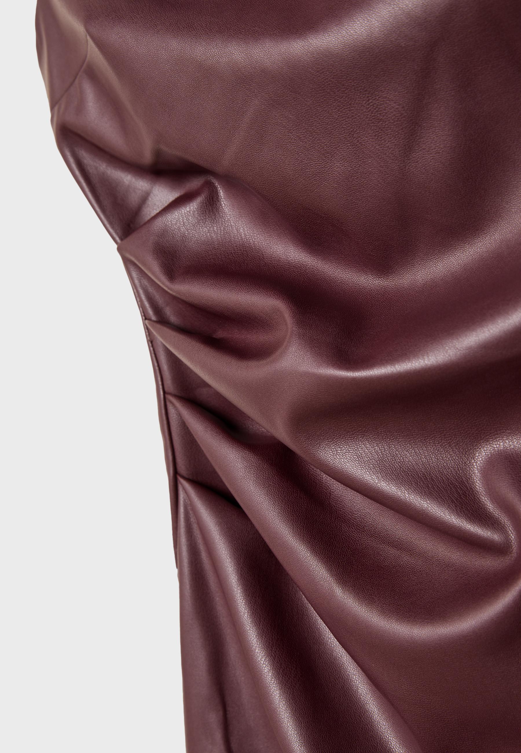 Meravant Faux Leather Dress