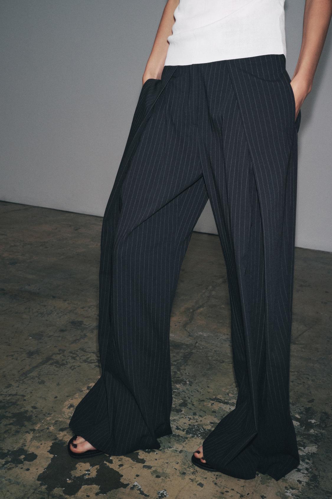 Meravant Pinstripe Trousers