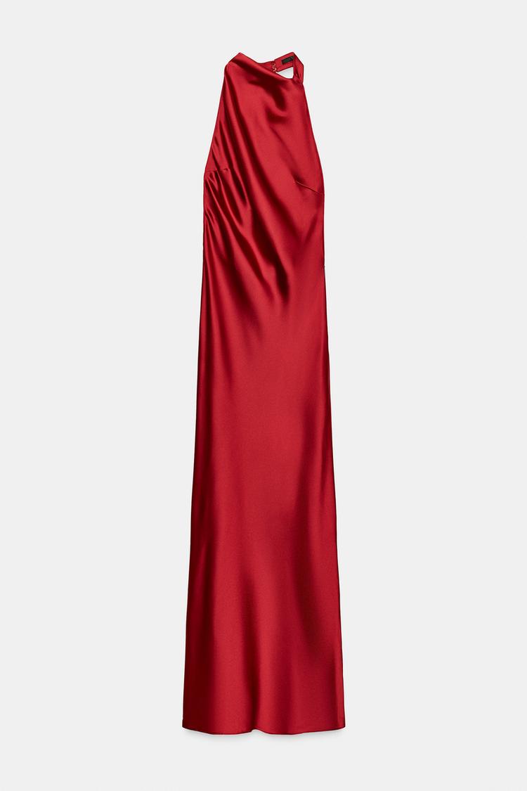 Scarlet Spotlight Satin Dress