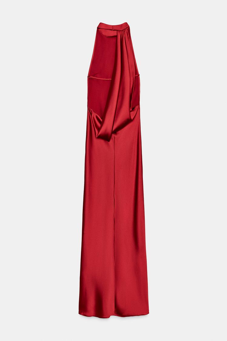 Scarlet Spotlight Satin Dress