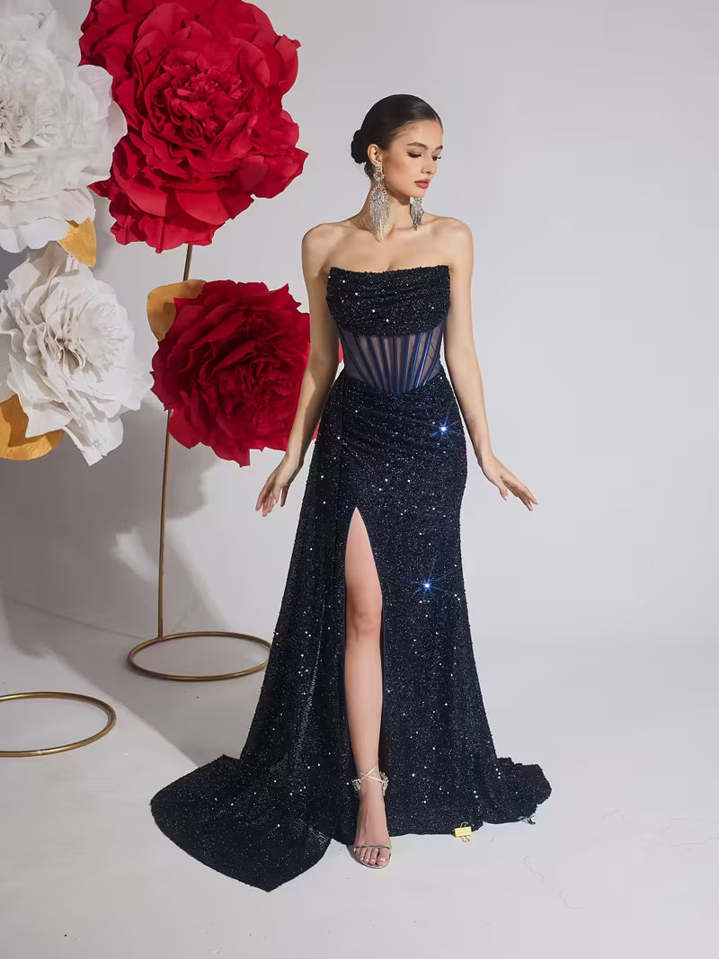 Scarlet Stardust Gown