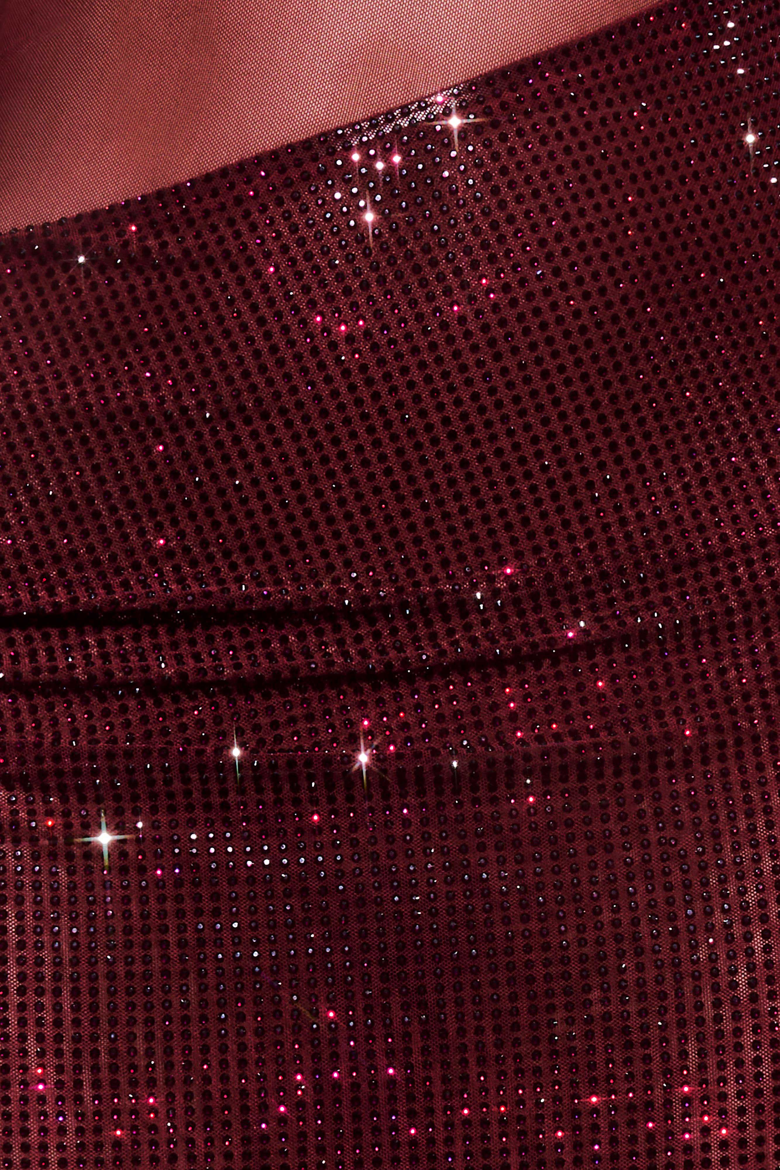 Crystal Off-Shoulder Maxi