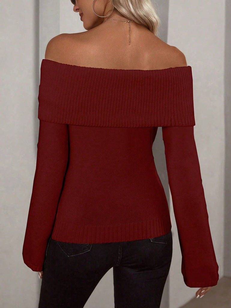 Meravant Off Shoulder Sweater