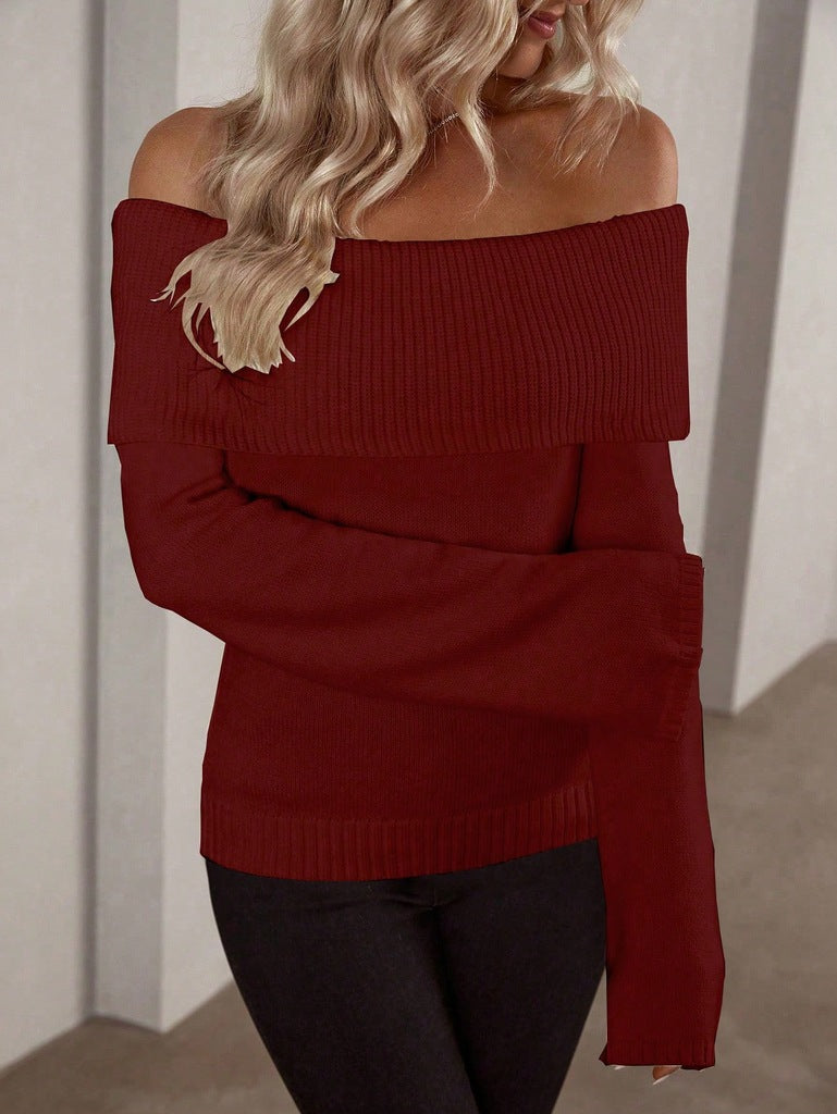 Meravant Off Shoulder Sweater