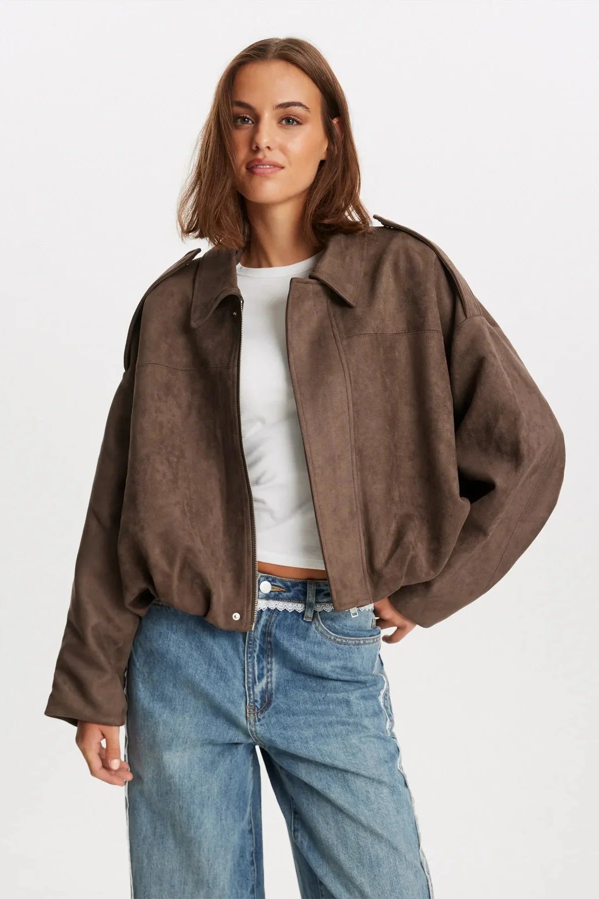 Meravant Suedine look Jacket