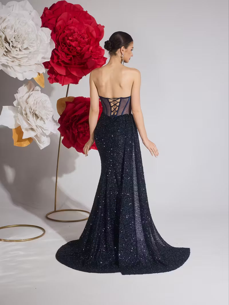 Scarlet Stardust Gown