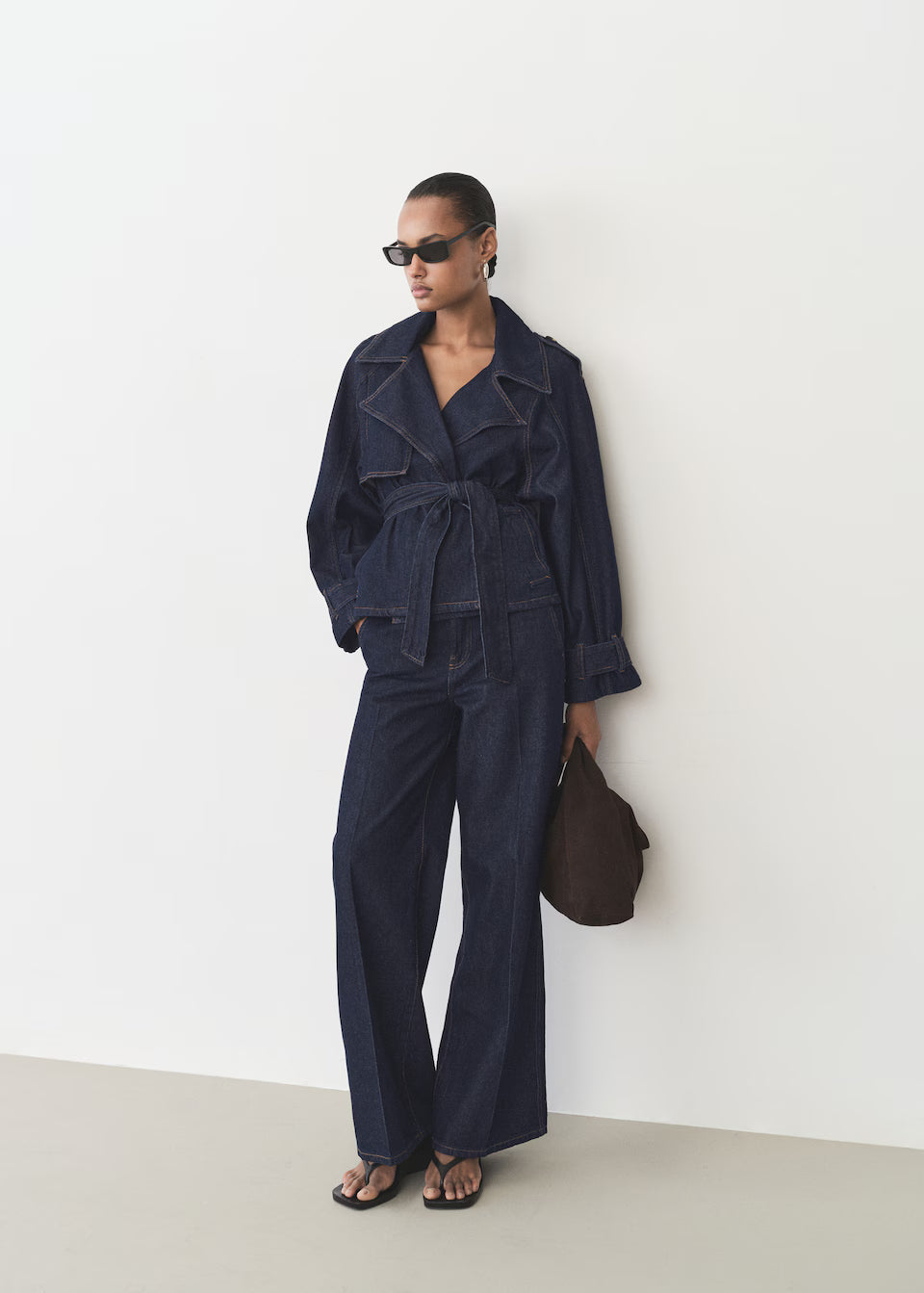 Frostline Denim Trench