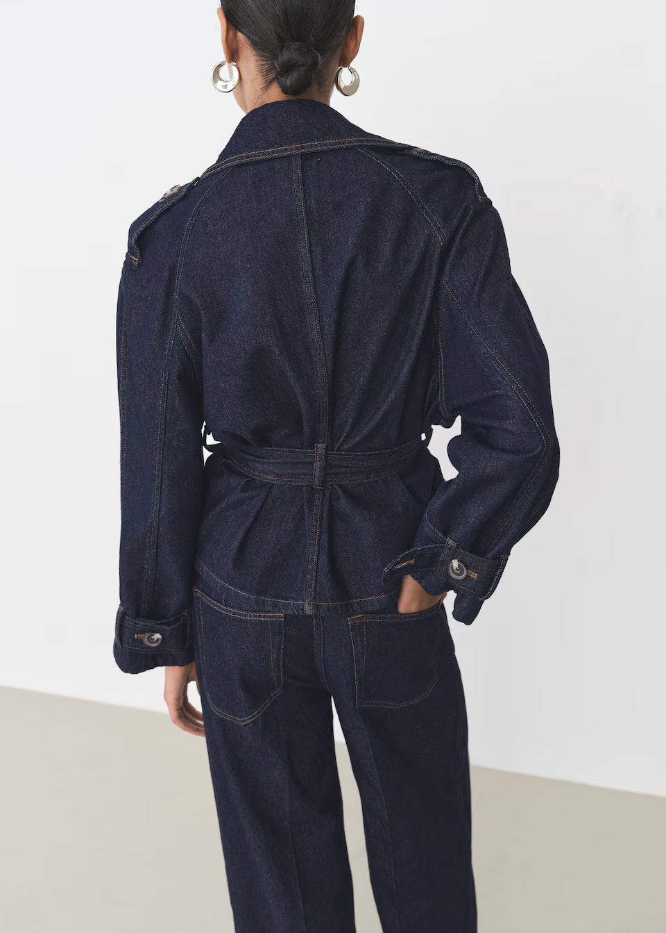 Frostline Denim Trench