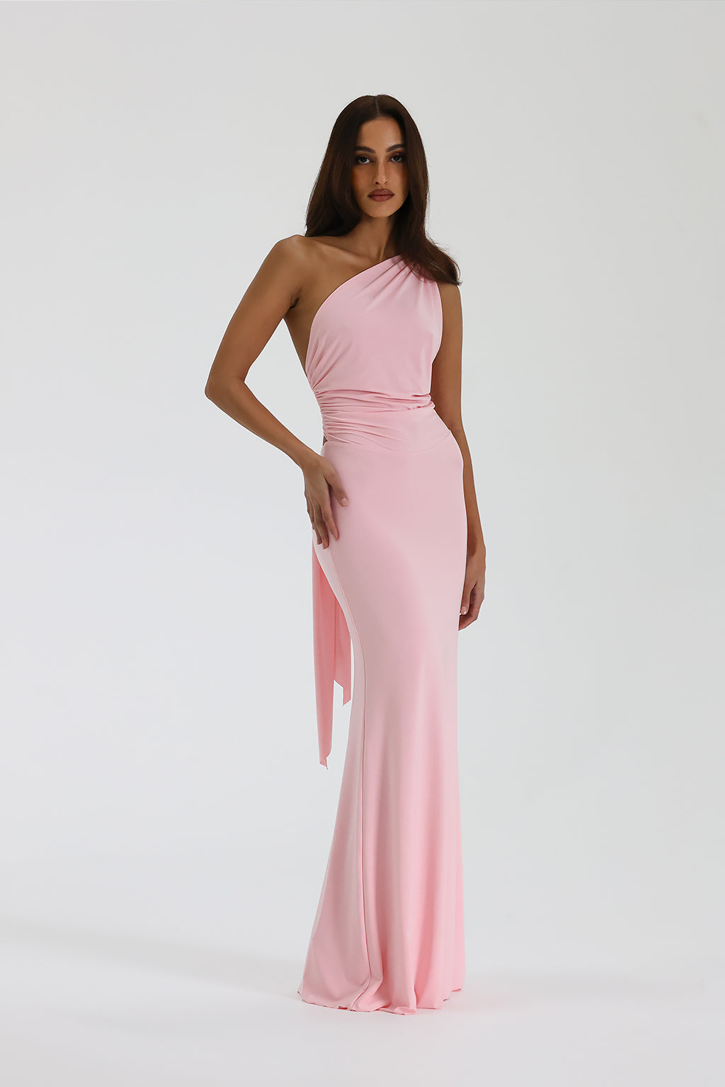 Seraya One-Shoulder Gown
