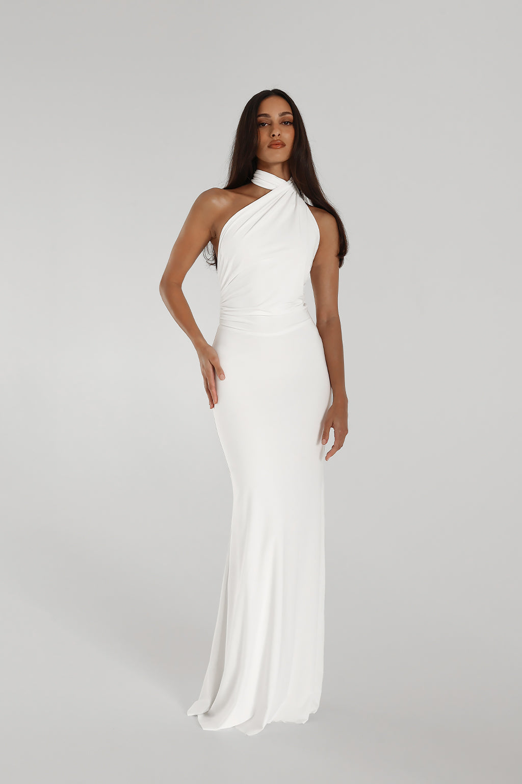 Seraya One-Shoulder Gown