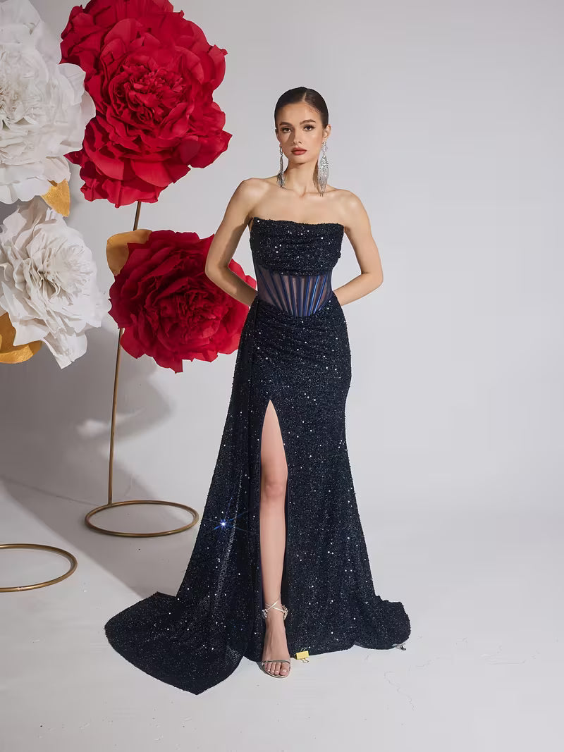 Scarlet Stardust Gown