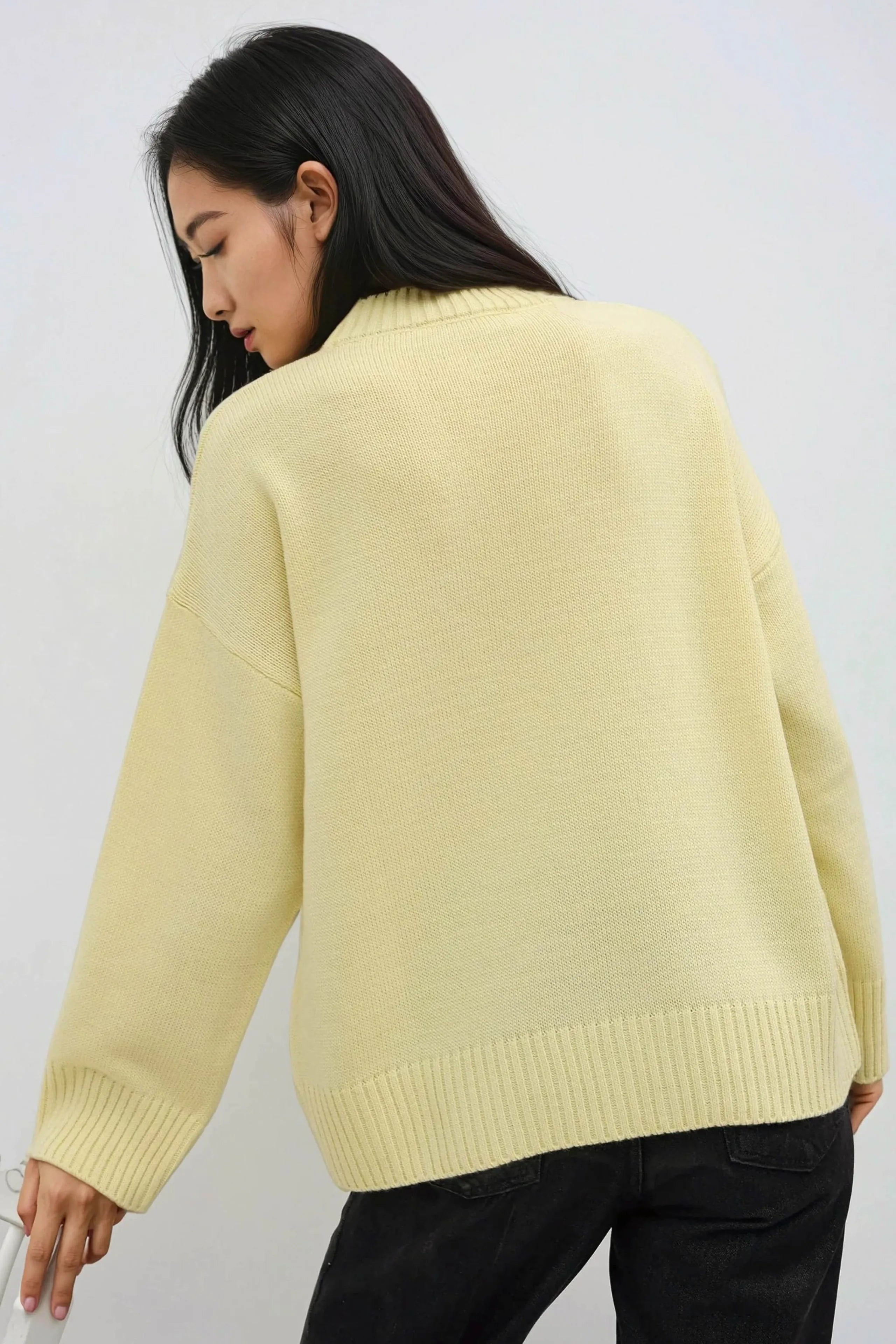 Meravant Lemon Yellow Sweater
