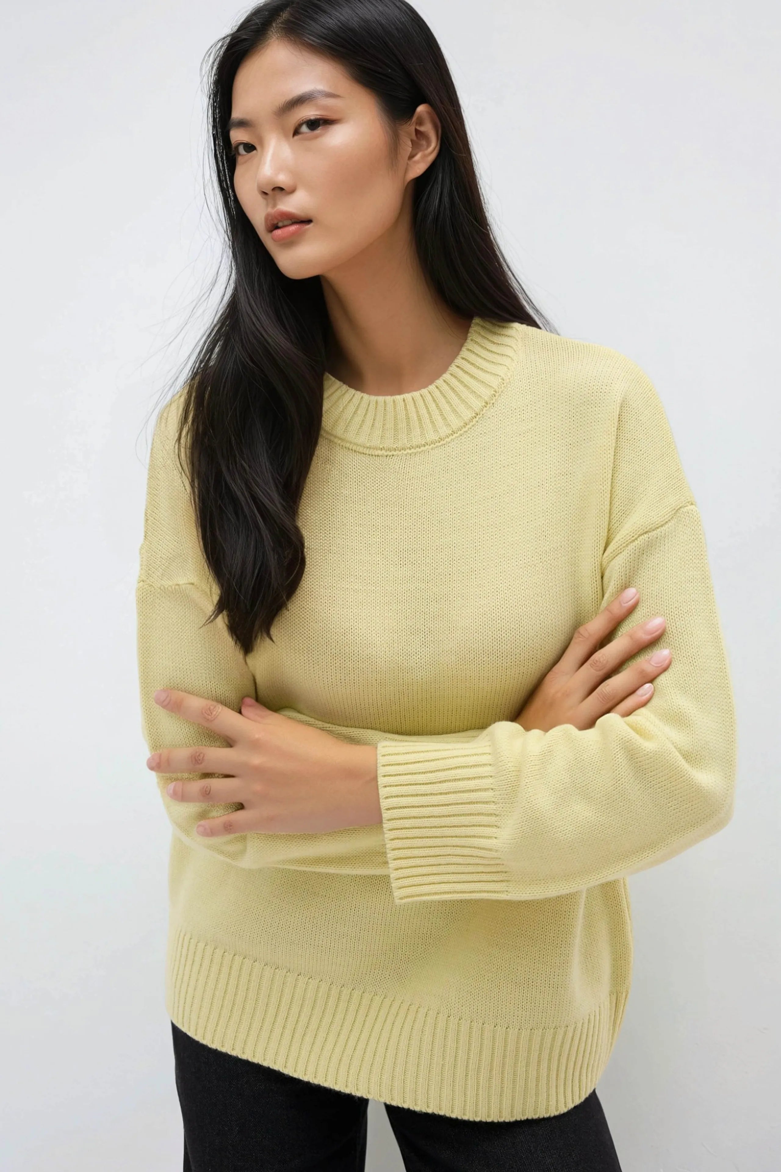 Meravant Lemon Yellow Sweater