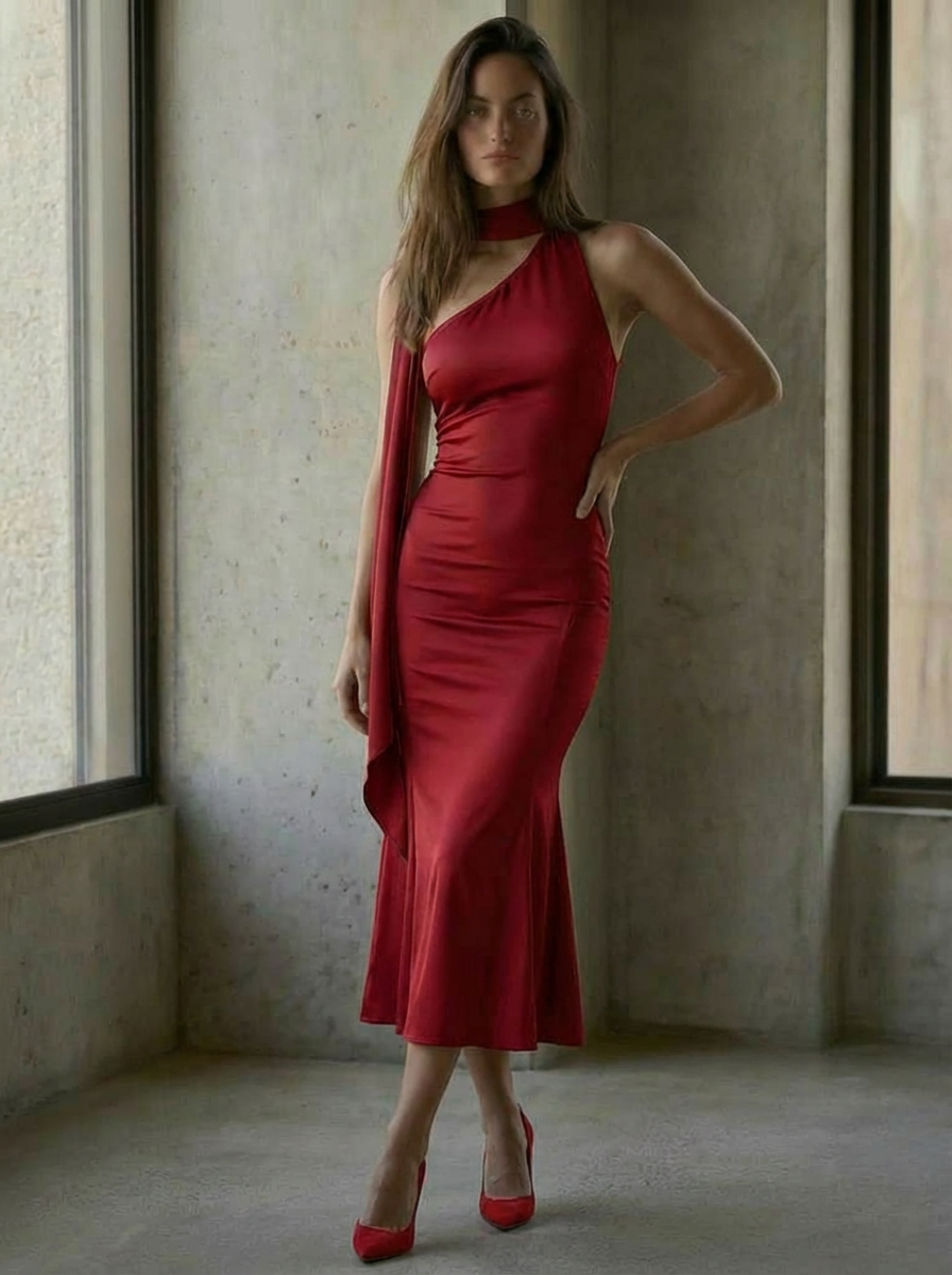 Amelia Satin Midi