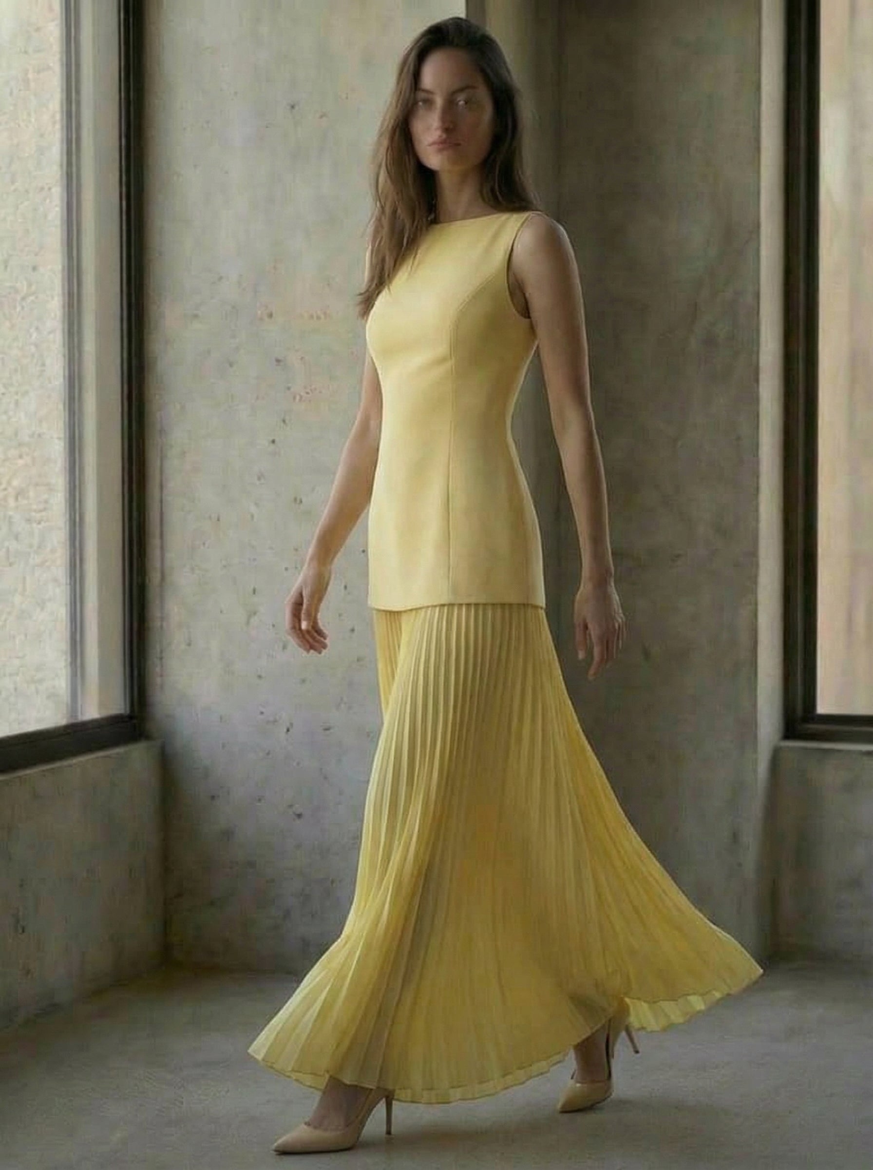 Charlotte Pleated Maxi