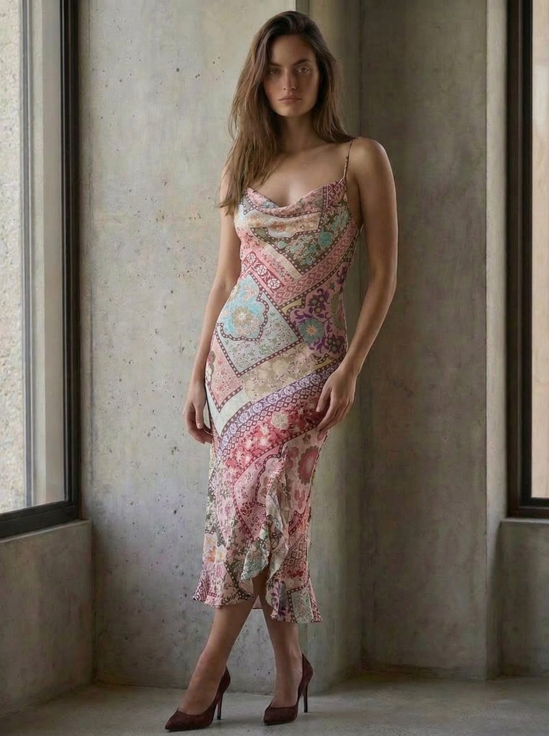 Daisy Patchwork Midi