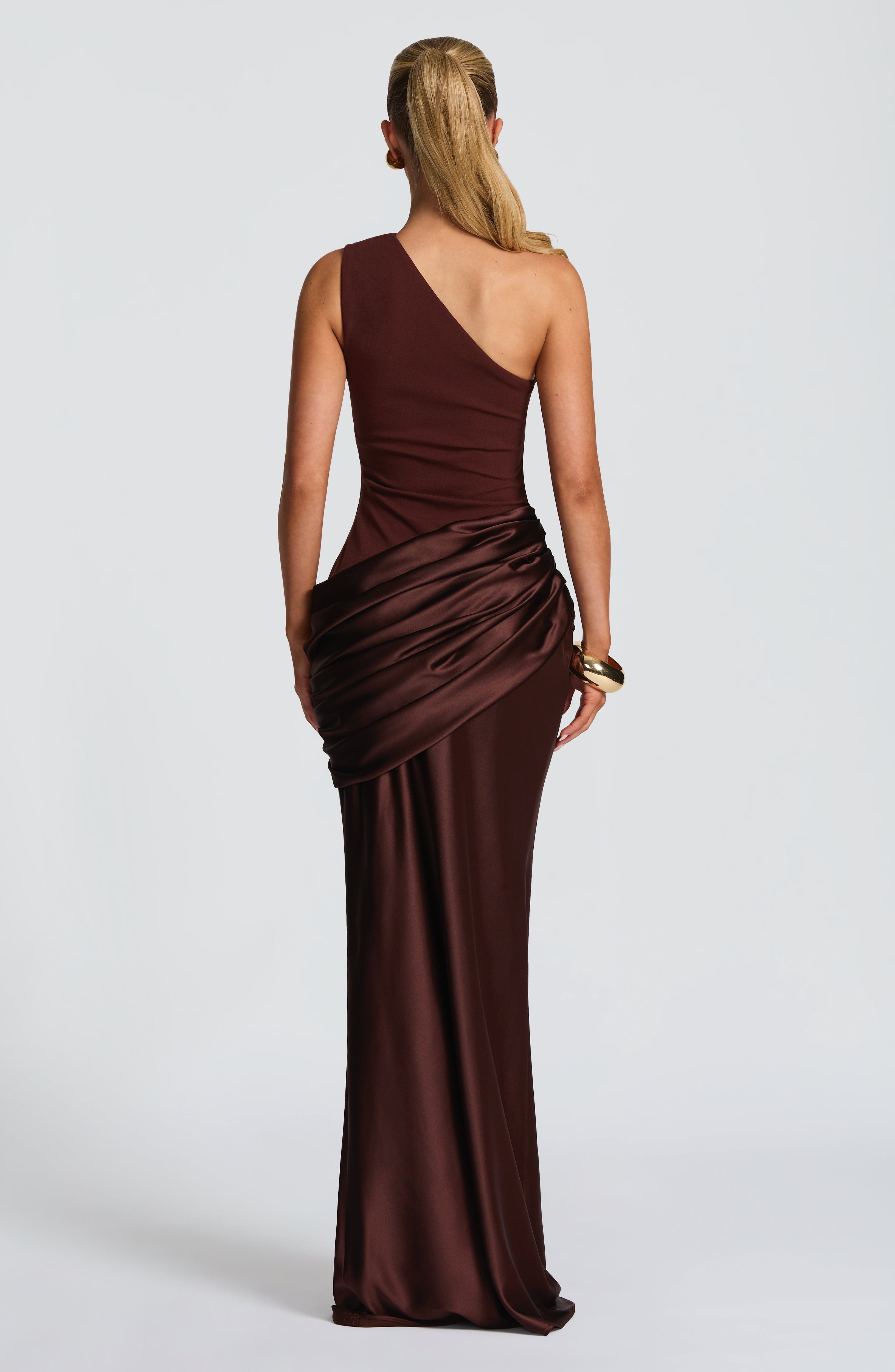 Plum Brown Maxi Gown