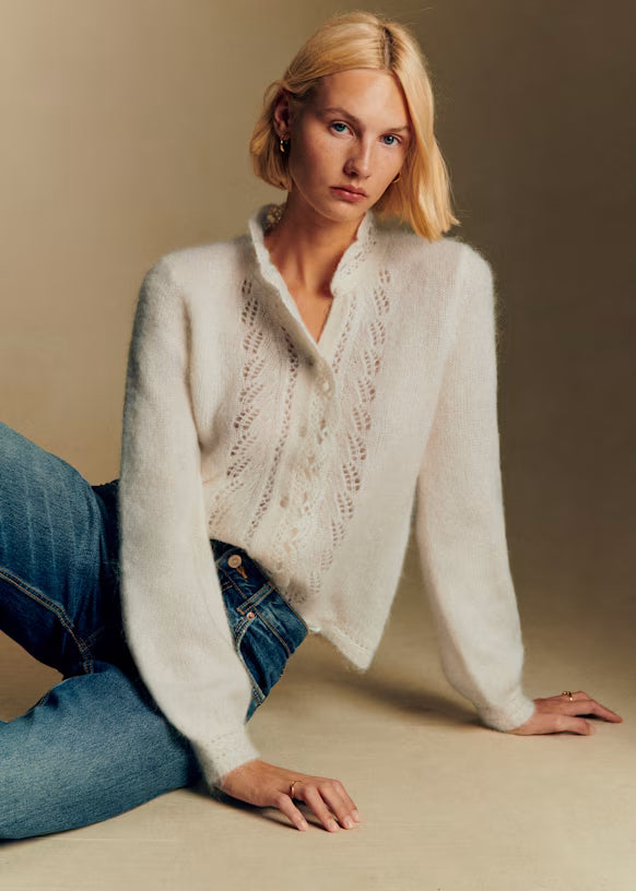 Ivory Knit Cardigan